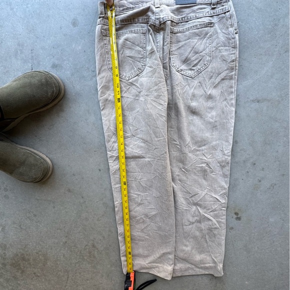 Vintage Lee Baggy Tan Jeans - Picture 6 of 6